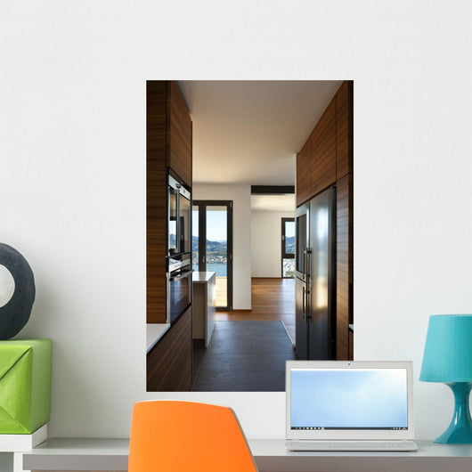 Modern Empty Apartment Kitchen Wall Decal