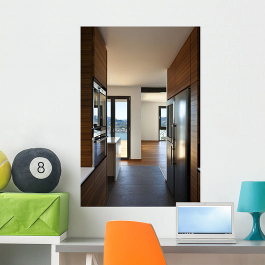 Modern Empty Apartment Kitchen Wall Decal
