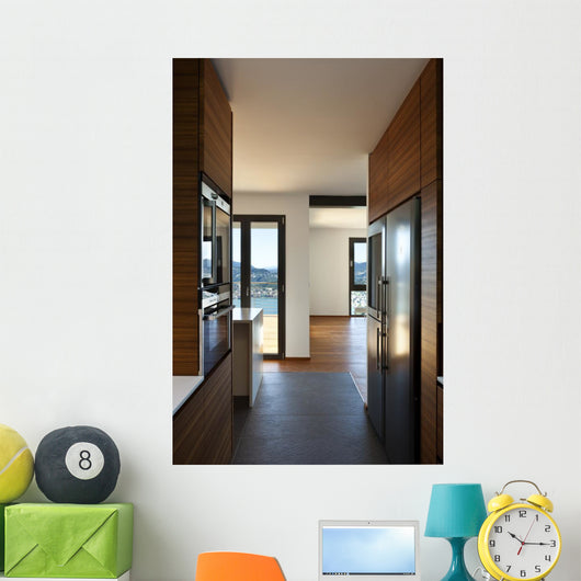 Modern Empty Apartment Kitchen Wall Decal