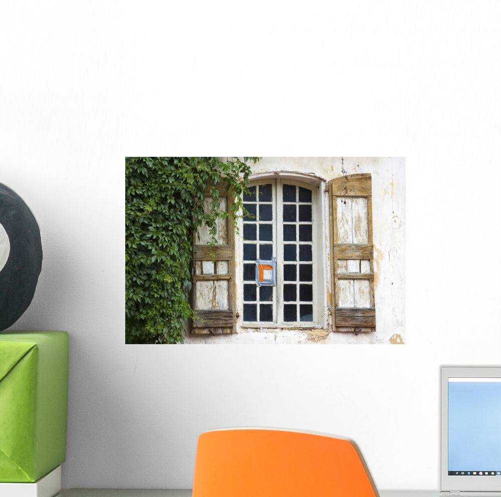 Window with Shutters Wall Decal - WallMonkeys.com – Wallmonkeys