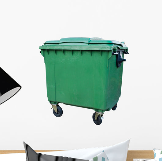 Green Recycling Container Wall Decal