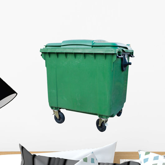 Green Recycling Container Wall Decal