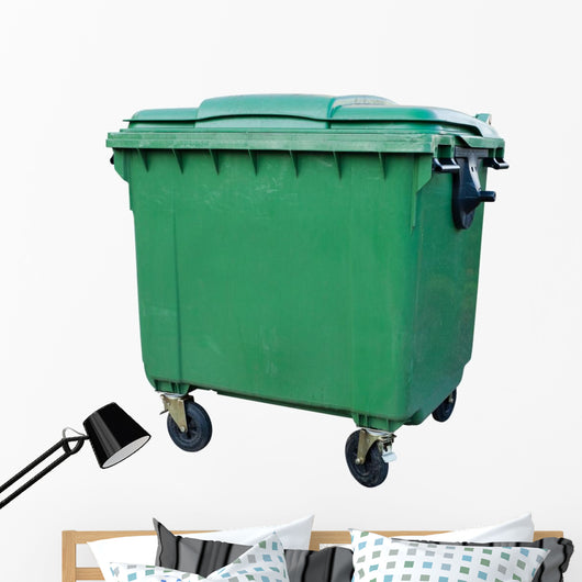 Green Recycling Container Wall Decal
