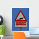 Otters Crossing Sign Wall Decal