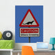 Otters Crossing Sign Wall Decal