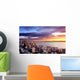 Sunset over City Seattle Wall Decal