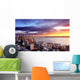 Sunset over City Seattle Wall Decal