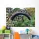 Curved Wooden Bridge Japanese Wall Decal