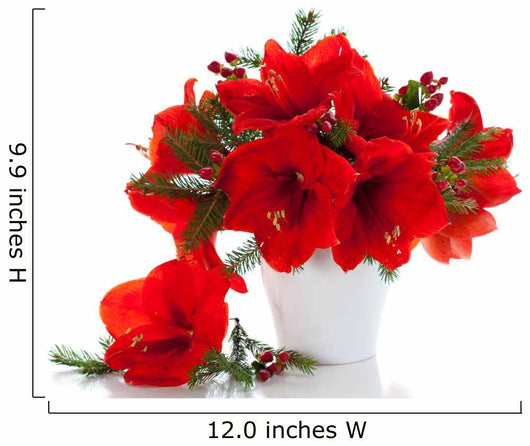 Christmas Arrangement Amaryllis Wall Decal