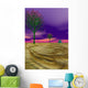 CG Rendered Alien Landscape Wall Decal