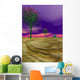 CG Rendered Alien Landscape Wall Decal