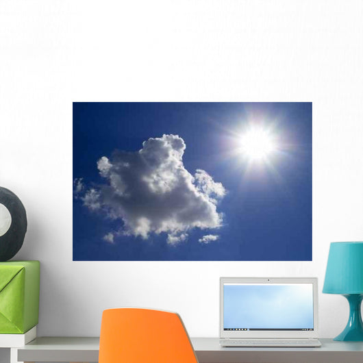 Image with Cloud and Wall Decal