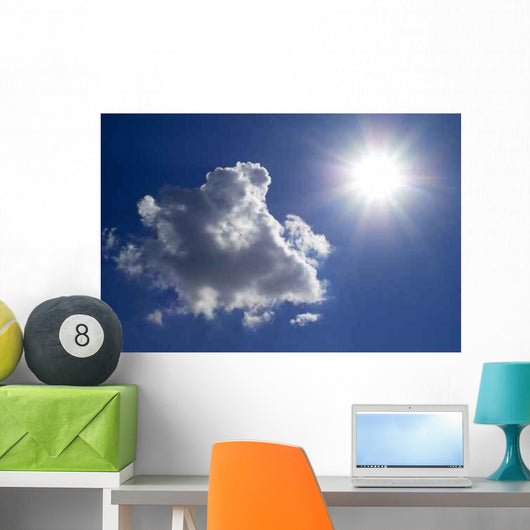 Image with Cloud and Wall Decal