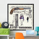 Ancient Pistol Post Stamp Wall Decal