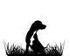 Sitting Leopard Catahoula Dog Wall Decal
