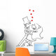 Cartoon Couple Dancing Wall Decal