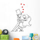 Cartoon Couple Dancing Wall Decal