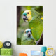 Colorful Parrot Dense Vegetation Wall Decal
