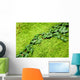 Ivy Growing Mossy Stone Wall Decal