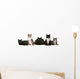 Group Cats Wall Decal