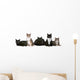 Group Cats Wall Decal