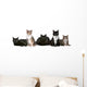 Group Cats Wall Decal