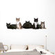 Group Cats Wall Decal