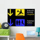 Information Toilets and Arrivals Wall Decal
