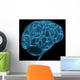 Wireframe Brain Wall Decal