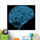 Wireframe Brain Wall Decal