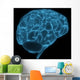 Wireframe Brain Wall Decal