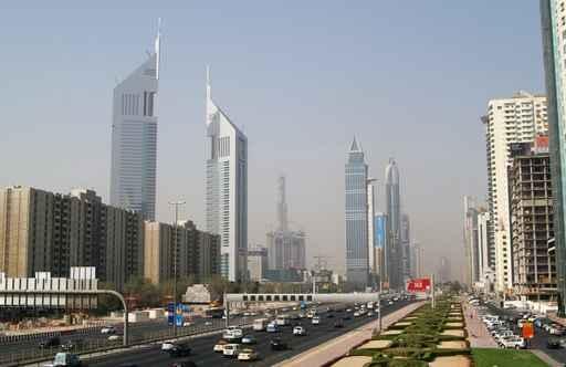 Dubai Sheik Zayed Road Wall Decal