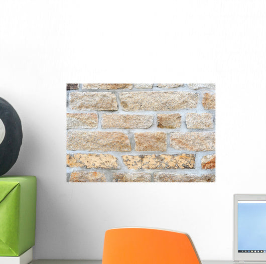 Sandstone Brick Wall - Wall Decal