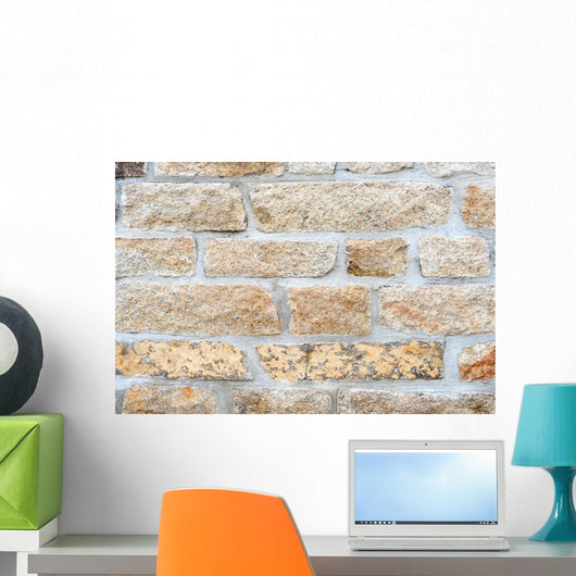 Sandstone Brick Wall - Wall Decal