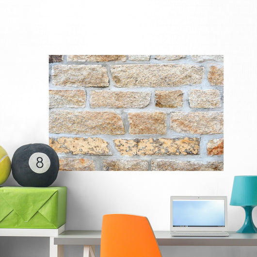 Sandstone Brick Wall - Wall Decal
