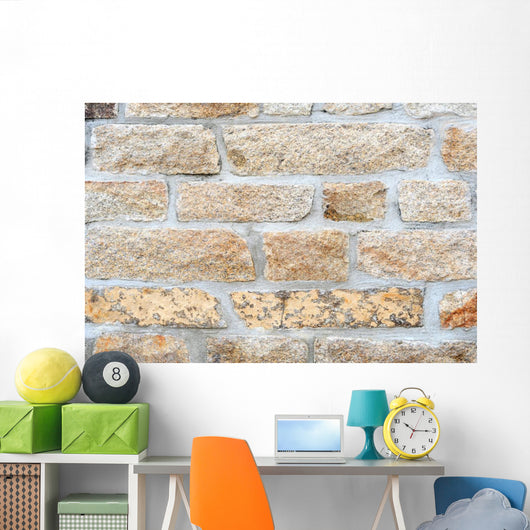 Sandstone Brick Wall - Wall Decal