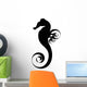 Sea Horse Black Silhouette Wall Decal