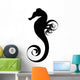 Sea Horse Black Silhouette Wall Decal