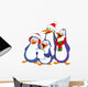 Caroling Penguins Wall Decal