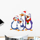 Caroling Penguins Wall Decal