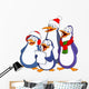 Caroling Penguins Wall Decal