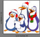 Caroling Penguins Wall Decal