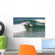Surfer Turing on a Wave Wall Decal