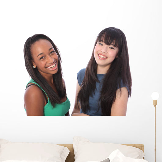 Laughing Teenage Girls African Wall Decal