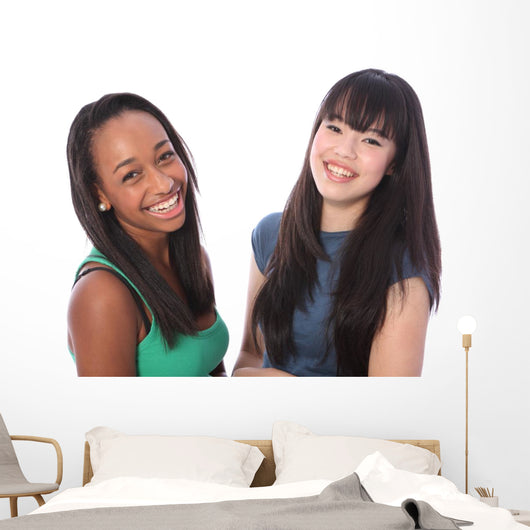 Laughing Teenage Girls African Wall Decal