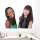 Laughing Teenage Girls African Wall Decal