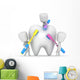Kids Brushing Tooth Wall Decal