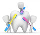 Kids Brushing Tooth Wall Decal