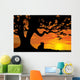Silhouette Couple Love to Wall Decal