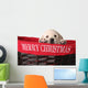 Christmas Puppy Wall Decal